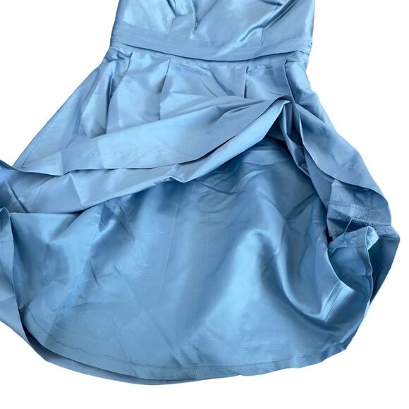 Alfred Angelo Blue Bridesmaid With Flower Pin Dress Size 10 NWT #4 - Picture 11 of 16